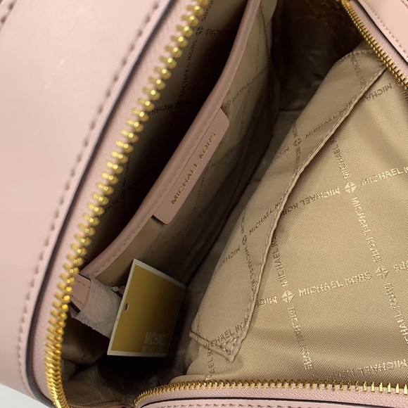 MICHAEL KORS JAYCEE MEDIUM BACKPACK LIGHT POWDER BLUSH SIGNATURE COLOR - Picture 6 of 16